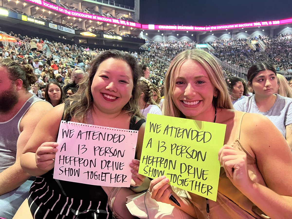 lindalou028's tweet photo. We didn’t know each other before today but the stars aligned to put us next to each other at the @bigtimerush concert. Thanks @HeffronDrive 😘😘😘😘 https://t.co/QhNEnr7lwd