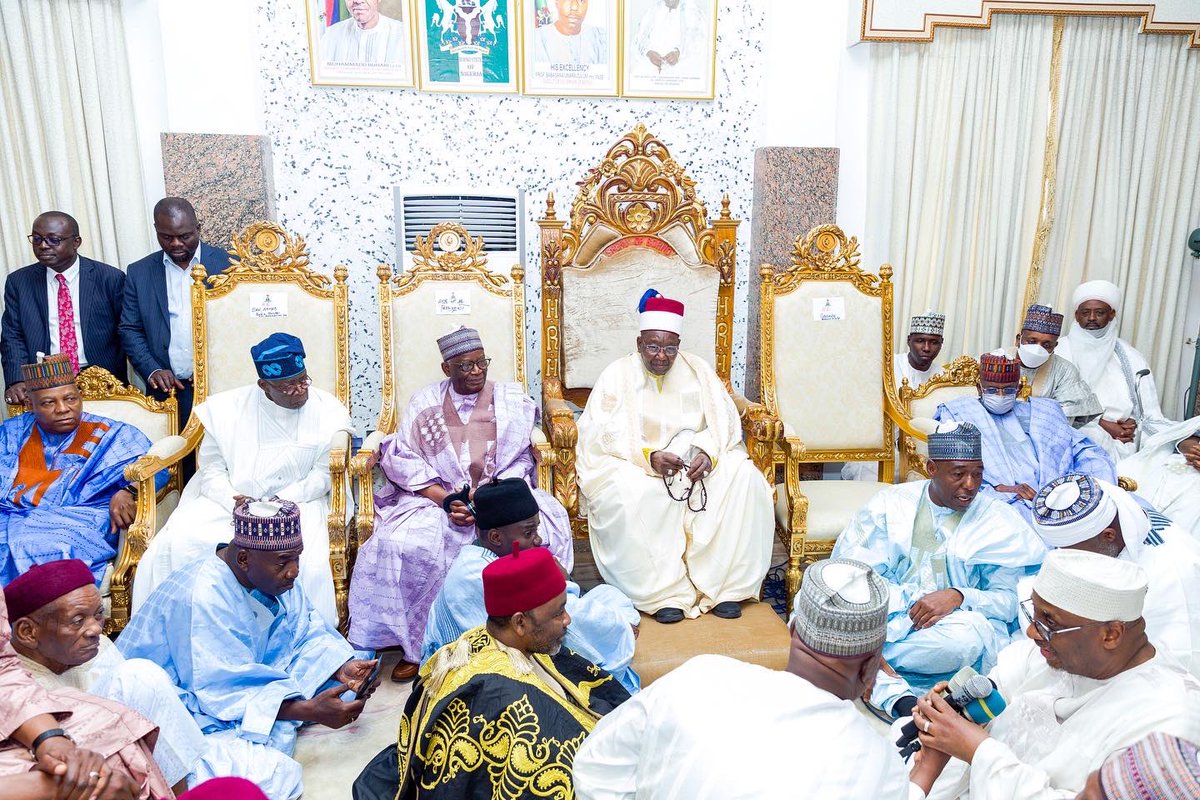 officialABAT's tweet photo. At the wedding fatiha of Fatima Kashim Shettima and Sadiq Bunu in Maiduguri, Borno State. https://t.co/g4VgEpOYKx
