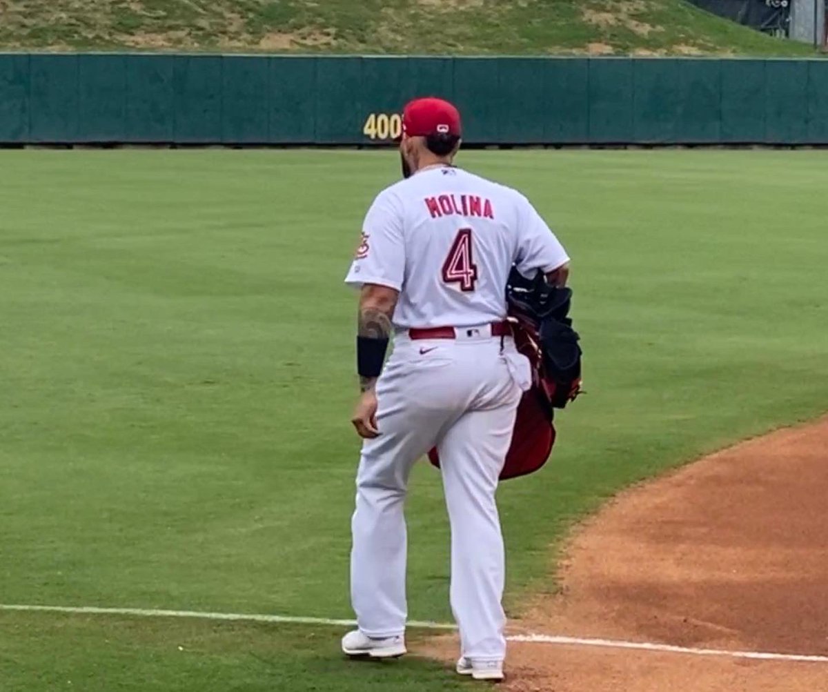 Exactly 14 years ago tonight, my bud Richard and I saw the Cards play…tonight Ry and I saw the triple AAA Redbirds play! Yadier Molina (&amp; my same Cards #Nike running hat!) starred in both games! #stl #Cardinals #memphisredbirds #milb #redbirds #stadertheloanrunner #yadiermolina