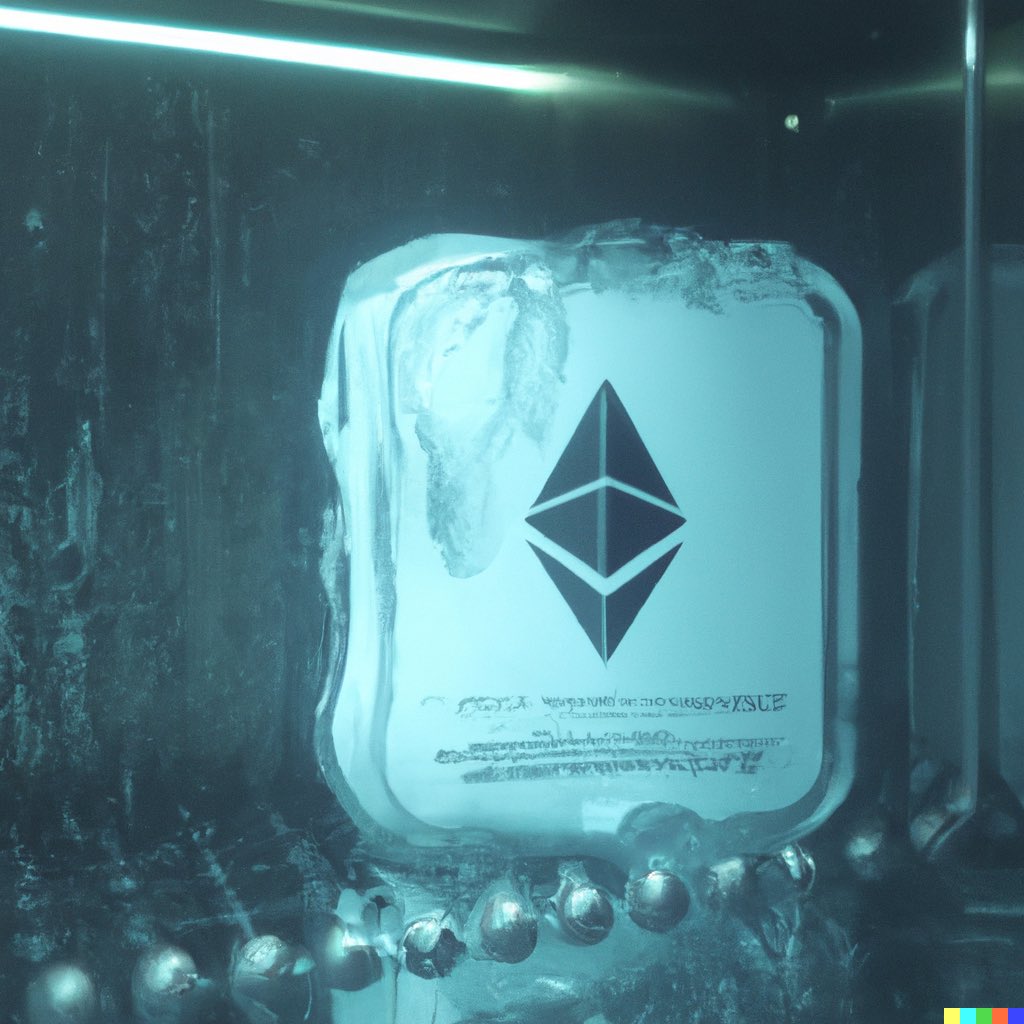 Ethereum Cold Storage #ETH #dalle #dalle2 #pos #stake #ETH2