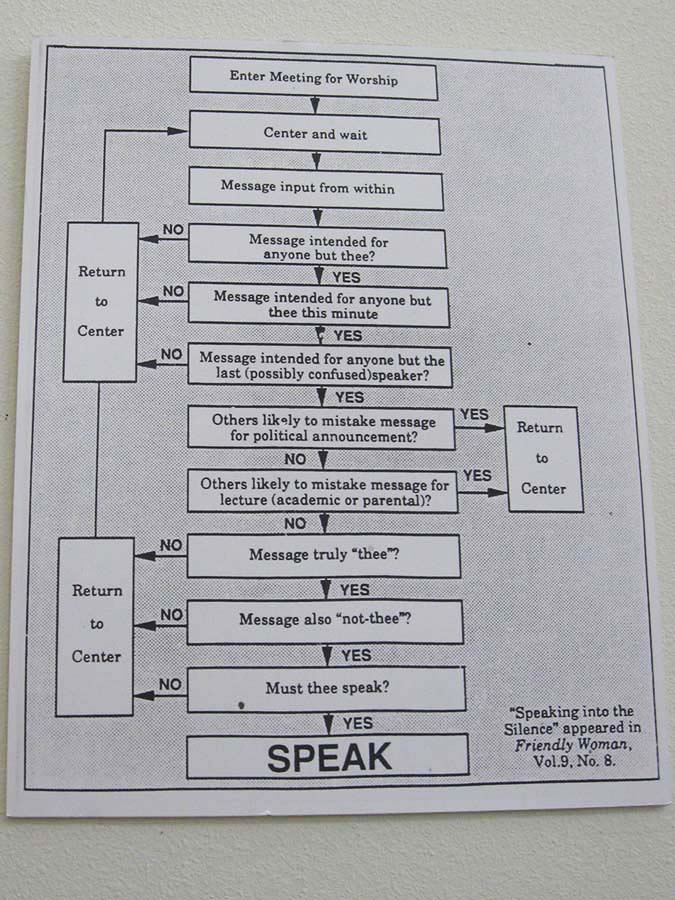 a perfect guide to twitter use, courtesy of the religious society of friends