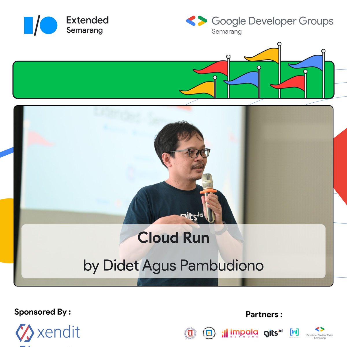 GDG Semarang (@gdgsemarang) on Twitter photo Why cloud run?
√ Easy deployment of microservices
√ Simple and unified developer experience
√ Scalable serverless execution
√ Support for code written in any language
- Didet agus pambudioni (<a href="/gitsindonesia/">GITS Indonesia</a>)
#googleio
<a href="/GoogleDevExpert/">@GoogleDevExpert</a>
<a href="/googledevs/">Google for Developers</a>
<a href="/googledevsid/">Google for Developers Indonesia</a> Why cloud run?
√ Easy deployment of microservices
√ Simple and unified developer experience
√ Scalable serverless execution
√ Support for code written in any language
- Didet agus pambudioni (<a href="/gitsindonesia/">GITS Indonesia</a>)
#googleio
<a href="/GoogleDevExpert/">@GoogleDevExpert</a>
<a href="/googledevs/">Google for Developers</a>
<a href="/googledevsid/">Google for Developers Indonesia</a>