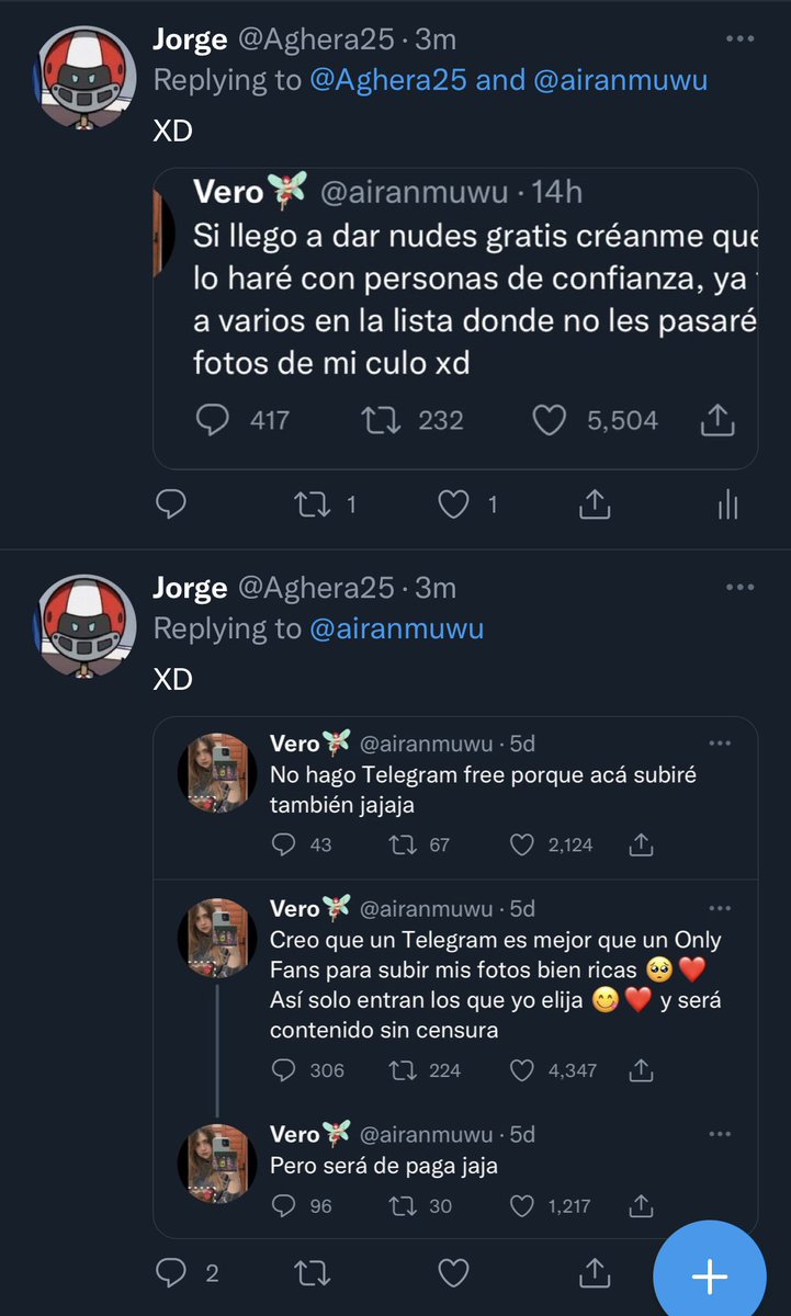 PsychoKnight25's tweet photo. @airanmuwu no le hagan caso a esta morra, acaba de borrar los tweets de un vato que le sacó sus mentiras, dejen de ser simps de una persona cómo está
Adjunto pruebas https://t.co/h1IR3OKmWp