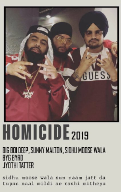 itskulwant7773's tweet photo. 3 year ago Today Team BROWN BOYS Release Mv of Homiside Song .
Sidhu famous verse in this song Proves true “ TUPAC NAAL MILTI HE RASHI MITHIYA ”
#SidhuMooseWala #JusticeForSidhuMooseWala #moosewalaparentsseekjustice #homiside #brownboydeep #bygburd #sunnymalton #SidhuMosseWala https://t.co/xKBLMeCq6Q