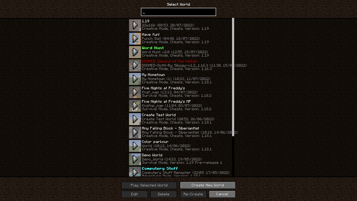ORUS3732's tweet photo. what happened to my minecraft 1.19?!!?!?? @Minecraft ! What is this?!? Is my game corrupted? plz HELP!!! https://t.co/lrJKjkEyey