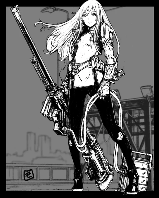 #今月描いた絵を晒そう その3
描きかけのイラスト&rkgk 