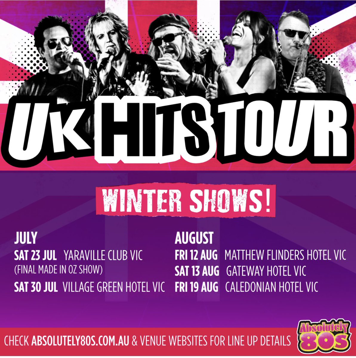 #londonscalling 
Dont miss out on this killa show ! absolutely80s.com.au
