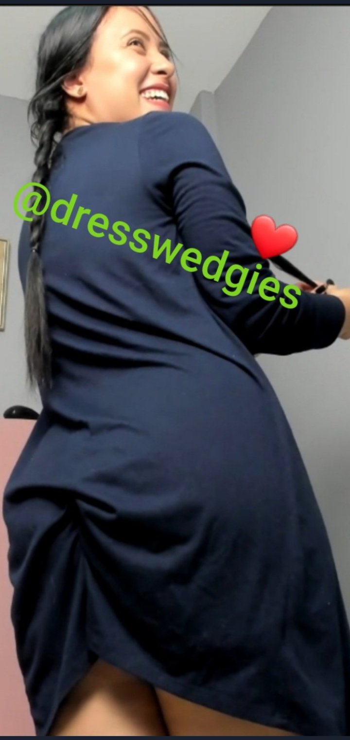 👄👏🏿👏🏼💋👏🏿💋 on X: Dress Wedgie makes you feel a way 💋 / X