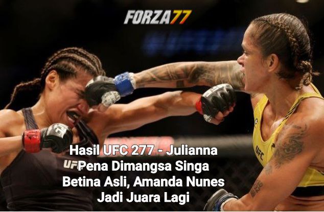 Forza77Official's tweet photo. Hasil UFC 277 - Julianna Pena Dimangsa Singa Betina Asli, Amanda Nunes Jadi Juara Lagi
Rangkaian hasil UFC 277 berpuncak pada laga perebutan sabuk juara kelas bantam perempuan antara Julianna Pena melawan Amanda Nunes. https://t.co/TDs78zXQxd