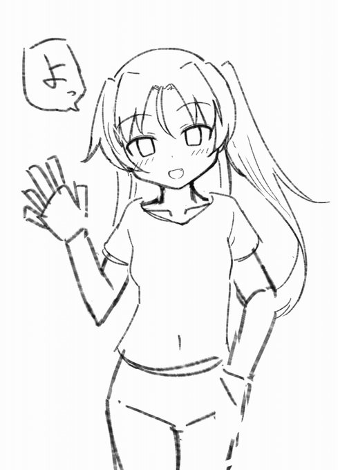 これは途中で力尽きた私服の杏子ちゃんとデートの待ち合わせしてるところ 