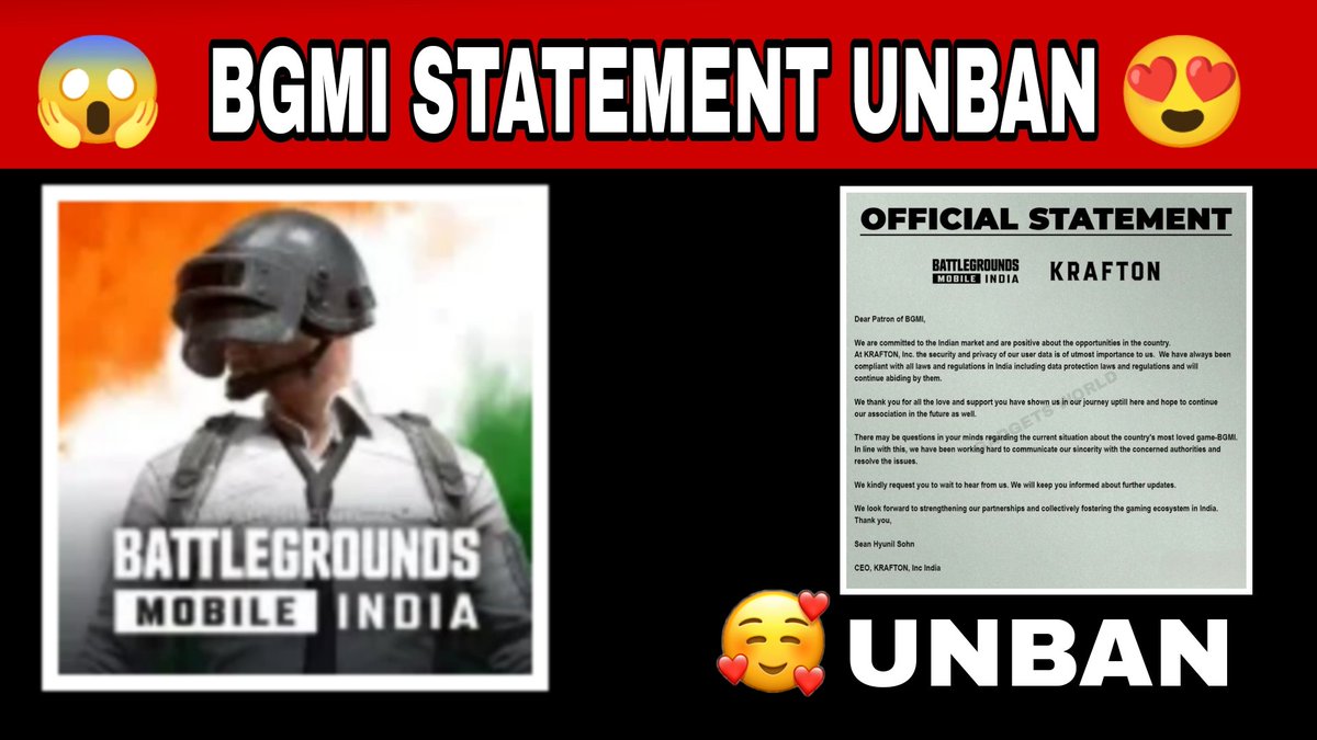 RovanXgaming's tweet photo. New video bgmi unban statement😍 https://t.co/mXkMMTls6y
#BGMI #banned #bgmibanned #bgmiban #bgmiunban #Krafton #bgmilover #official #kraftonpubg https://t.co/5dVR5G3JSn