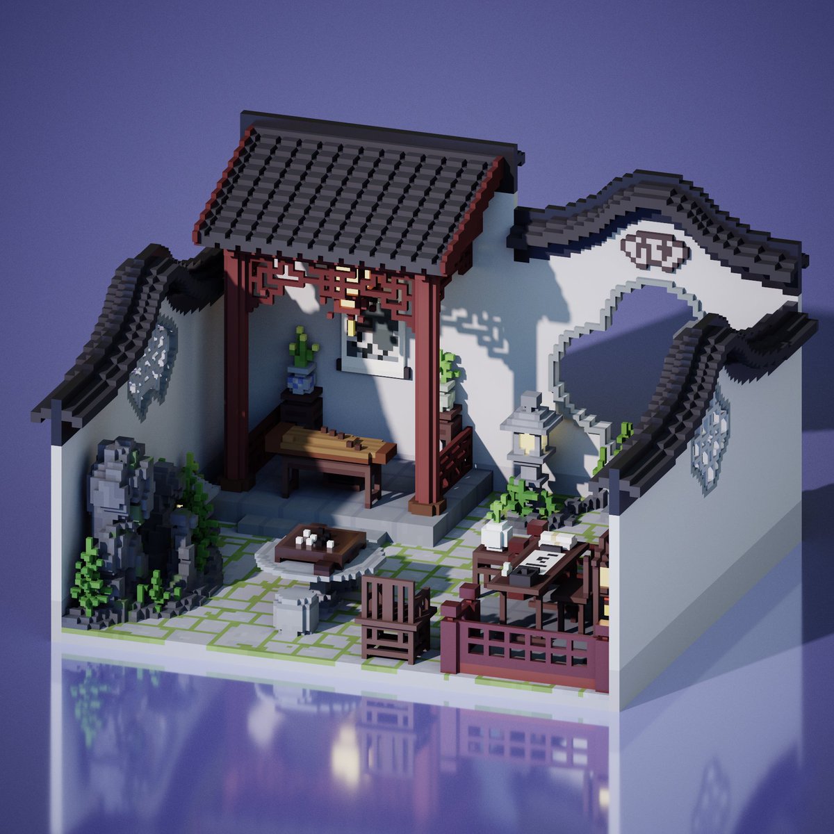 园林景观
#magicavoxel #voxelart