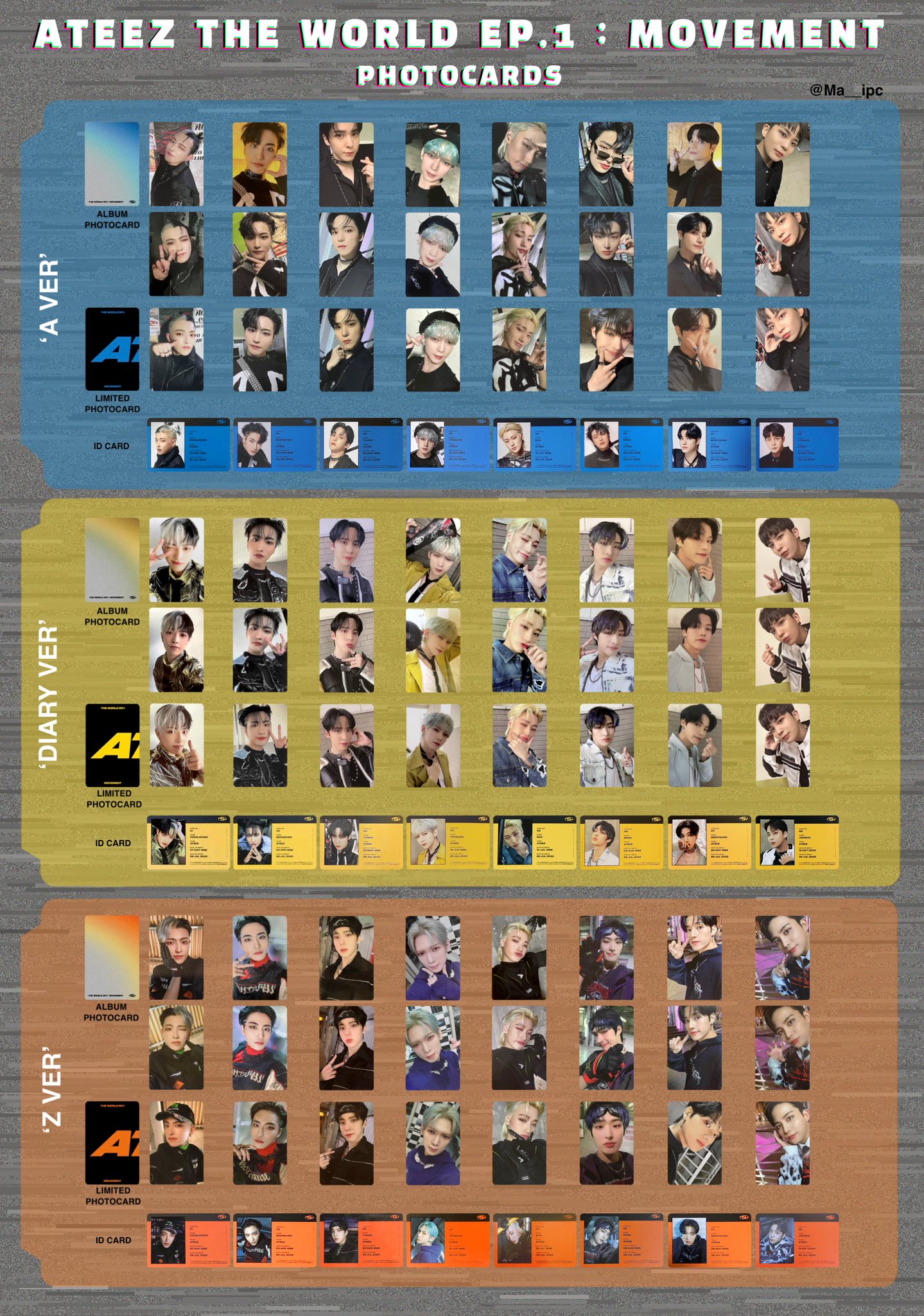 ATEEZ 会場限定トレカ コンプセット⑤ - アイドル ATEEZ 会場限定トレカ コンプセット⑤ - アイドル