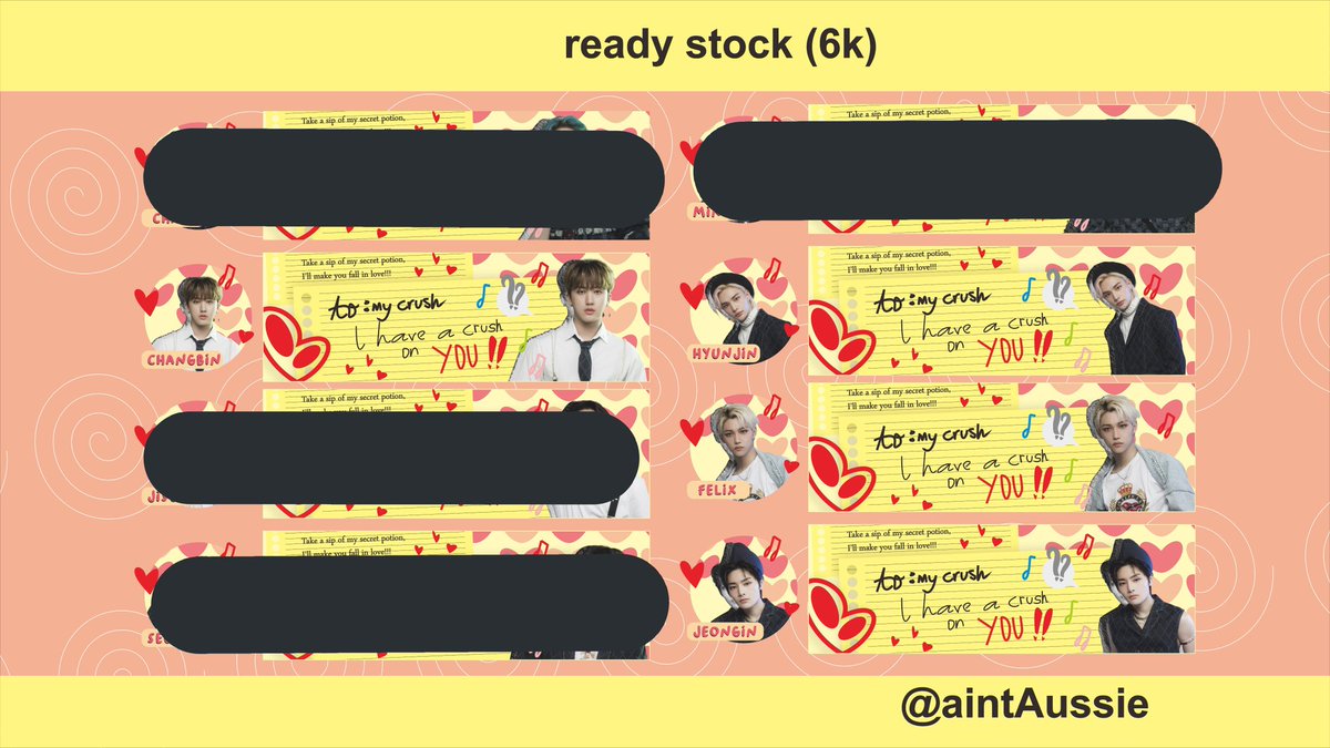 aintAussie's tweet image. [ HELP RT ]

‼️FLASH SALE LAYOUT READY STOCK SERBA 5K 🤩🤩

(+) Avail : Changbin, Hyunjin, Felix, Jeongin, Winter, Giselle, Beomgyu, Hueningkai, Gaeul, Rei, Liz, Yujin

#zonauang #zonajajan #zonaba #zonabu