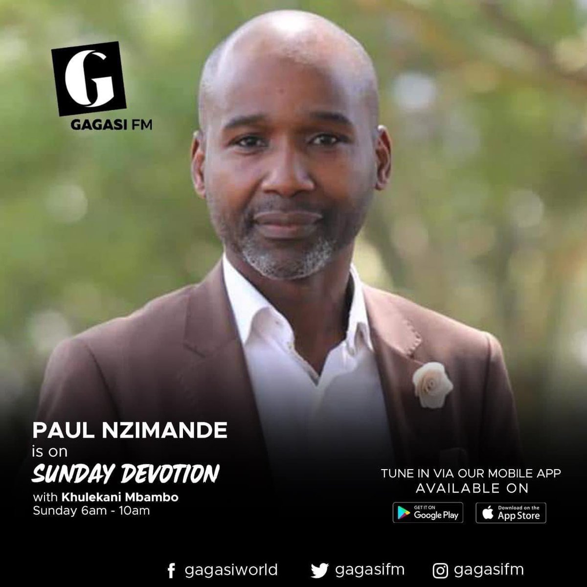 SundayDevotion's tweet image. Paul Nzimande help us wrap up Men's month with our conversations 

Today we speak on men numbing the pain and running away from situations and circumstances and start to govern our lives form a position of rest.
@gagasifm