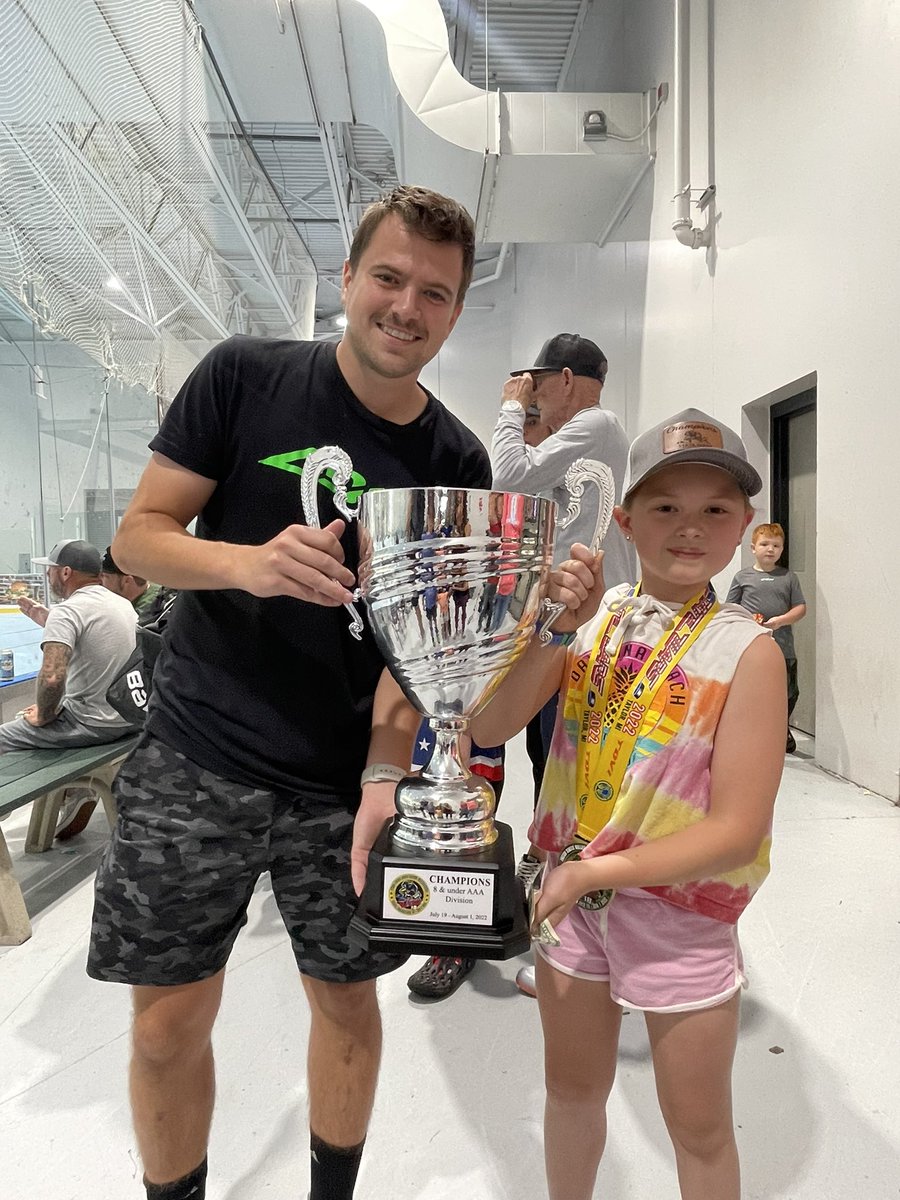 NDziuban's tweet photo. @TheNasher61 My daughters team won the cup for the 8u AAA division. She was excited to show you!! Good luck at @SWHockeyKing https://t.co/MxOkhOt3zb