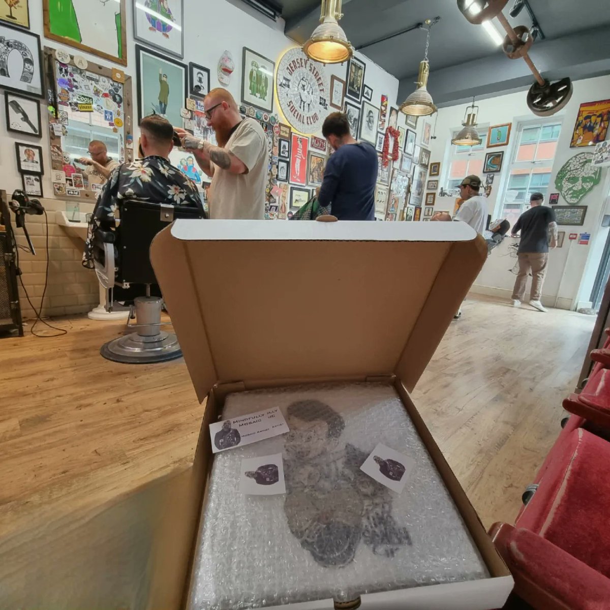 Tino Sonny sticker. #barber #barbershop #haircut #CustomerExperience #Stickers #Cat #pet #graffiti #writing #ancoats #Manchester #street #tiles #manchesterartist #manchesterart #artist #ArtistOnTwitter #creativity #artoftheday #art #artwork #Mosaic #sundayvibes