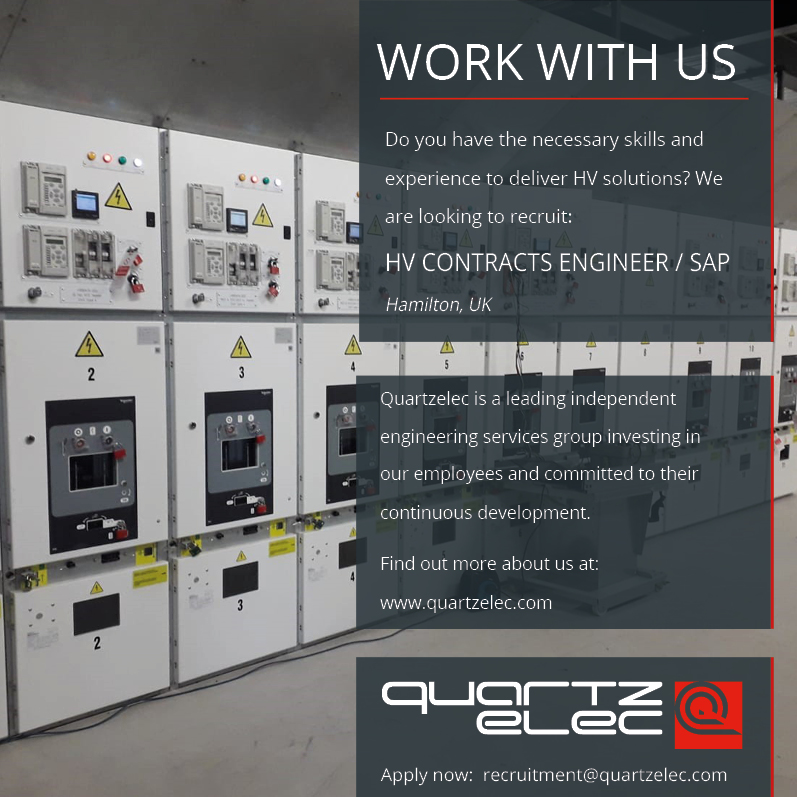 quartzelecltd's tweet photo. Quartzelec #Hamilton are recruiting for a HV Contracts Engineer / SAP.
Click on the link below for more info.
https://t.co/fcEgqgxkhc
If you have the right skills then we would love to hear from you.
#HamiltonJobs #HV #SAP #QuartzelecPeople #UnparalleledInEngineeringServices https://t.co/z2FnLjiqiY