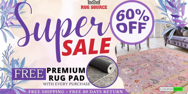 CouponMotoUs's tweet photo. 🌟Rug Source Super Sale🌟
🤩Up to 60% OFF + Free Premium Rug Pad + Free Shipping + Free 30 Days Return🤩
Click Here-https://t.co/IvKOV617m4

#Couponmotous #RugSource #Supersale #Rugs #RugPads #decor #onlineshopping https://t.co/QbH7wECU70