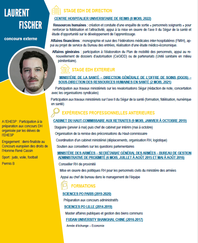 Dernier jour aujourd'hui pour faire remonter vos postes au CNG !
Nous concluons les présentations avec les CV de Suzanne Wantz, Cyril Duflot, Johan Dusautois et Laurent Fischer. Retrouvez les CV et détails de la procédure d'affectation : lnkd.in/eceX-u6q #RecrutezunEDH