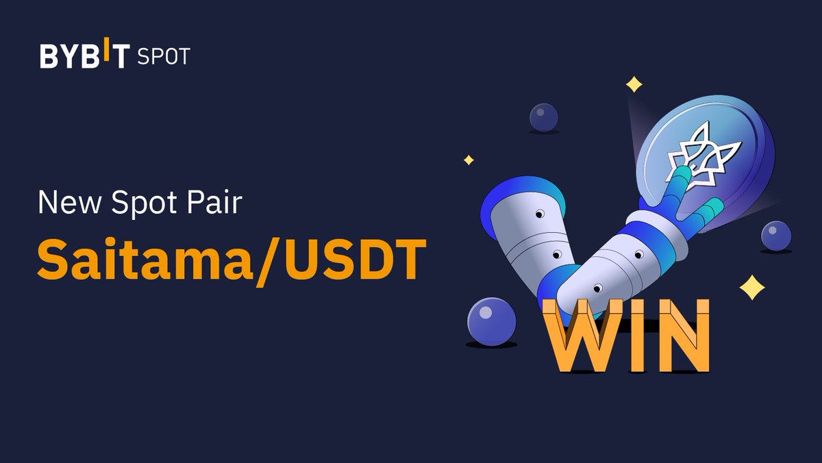 🔥 The winner of the 4th round of #Byvotes - Saitama (#SAITAMA ), is now LIVE for Spot Trading! @WeAreSaitama

👉 Trade now: go.bybit.com/e/qdZDTkHb3rb