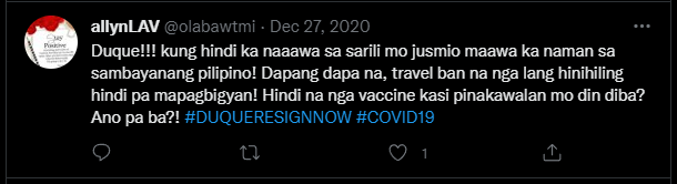 ItsYa_Nova's tweet photo. @olabawtmi @MiaMagdalena Sense of urgency nasaan?? Parang hindi ka galit na galit kay Duque noon at may pa #DUQUERESIGNNOW ka pa noon tapos ngayon lakas mo magsabi ng "Nagmamadali?? May taxi???". The hypocrisy!!! Gusto mo katulad nung 2020 na dinownplay lang ni digong covid noon?? Look at us now!!? https://t.co/n3Vdgyd7vx