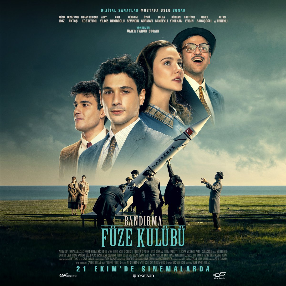 İcat Çıkaran Gençlerin Gerçek Hikayesi: 
Bandırma Füze Kulübü

Günümüzden 6o yıl kadar önce uzaya roket göndermek için bir araya gelerek #BandırmaFüzeKulübü'nü kuran gençlerimizin gurur verici, azim ve zafer hikayesini beyazperdeye taşıdığımız filmimiz 21 Ekim’de vizyona giriyor.