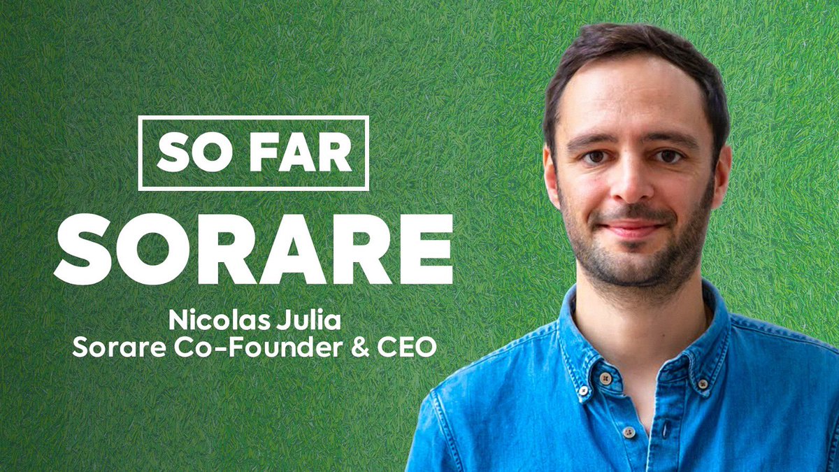 LIVE AT 12 NOON UK ⏱

The BIGGEST Episode Ever?! | Nicolas Julia - Sorare Co-Founder &amp; CEO | So Far, #Sorare Podcast

Link ⬇️ 

youtu.be/mfIeZ5TuKVc
