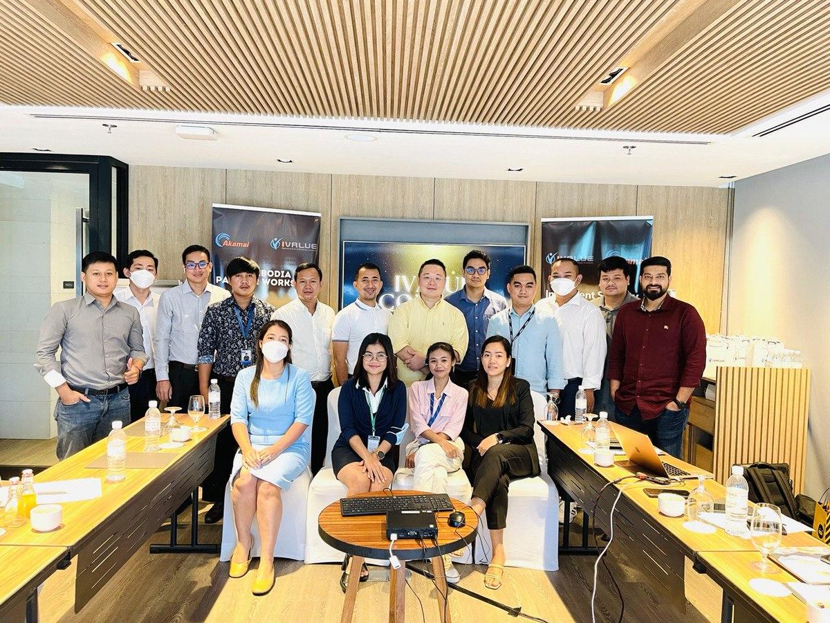 iValueInfoSoln's tweet photo. @iValueInfoSoln @Akamai #ChannelPartner workshop in #Cambodia today. #iValue excited to serve Cambodianenterprises in their #DigitalTransformational journey to protect&manage their Data,Network,Application along with our #Cambodian Channel Partners
#data #DNS #ddosattacks #cloud https://t.co/jLUCd08H9p