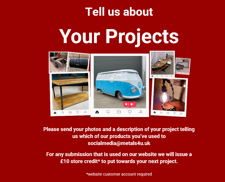 We look forward to seeing your fabulous creations. #metal #stainless #project #restoration #shoponline #metals4Uprojects #metals4U #whenyouneedit