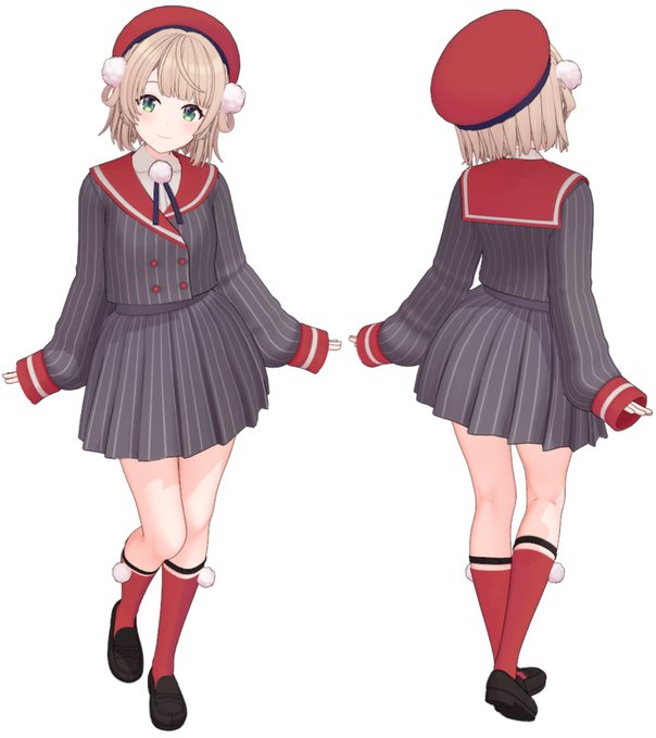 ・表情、目や細かな調整
結構遊べるくらいにはなりました～🤗
中のシャツがまだ雑目です
ファンティア、PatreonでVer0.8配布開始～🥳
https://t.co/7uW7FzpPQ3
こんな格好で遊んじゃダメだZO☆🥰 