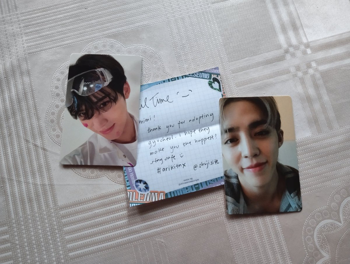 miyoungcart's tweet photo. [ #miyoungmails ] hi @shujisite ~ umuwi na po ang mga gwapo 🤧 thank you for letting me adopt them 🤍 till our next transaction ~ 🤗 #arikitnx https://t.co/nopAVYzv5N