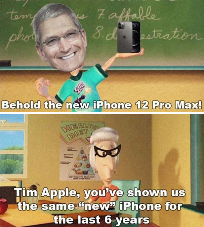 iHateApplee's tweet photo. Same can be said for the 13 and 14 phones.
#Applee #iphone14  #iPhone13Pro #AppleSheep https://t.co/2JxOyTSvAT