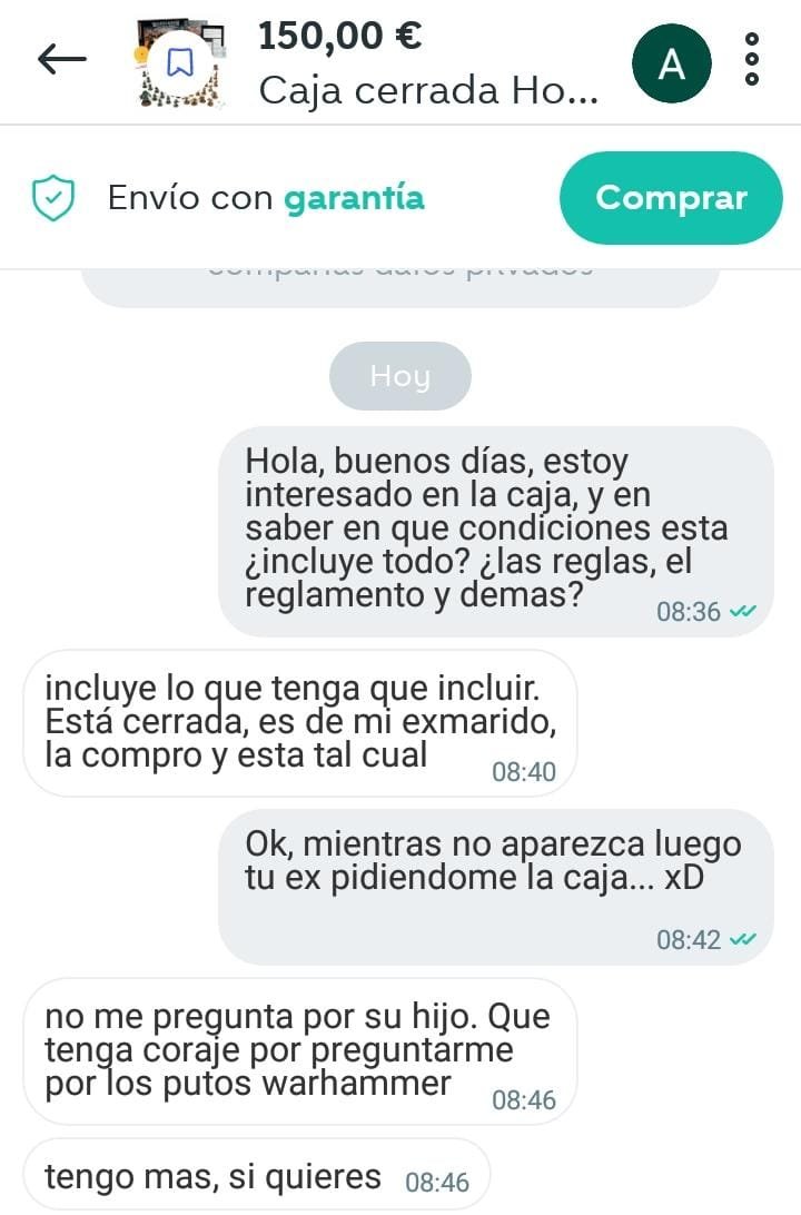 Zibuz7's tweet photo. Wallapop warhammer. 

Ese mundo. https://t.co/183NTdYHZw