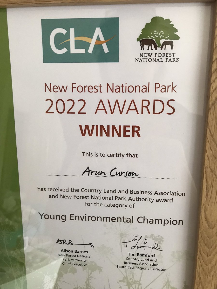 mandyjpreece's tweet image. Super proud of my son - following his appearance on @BBCCountryfile and article in Wildlife Trust mag @HIWWT he’s was awarded Young Environmentalist of the Year for New Forest @NewForestNPA   Thank you to @HIWWTMarine @Bransgoreschool and @HighcliffeSch for supporting his passion