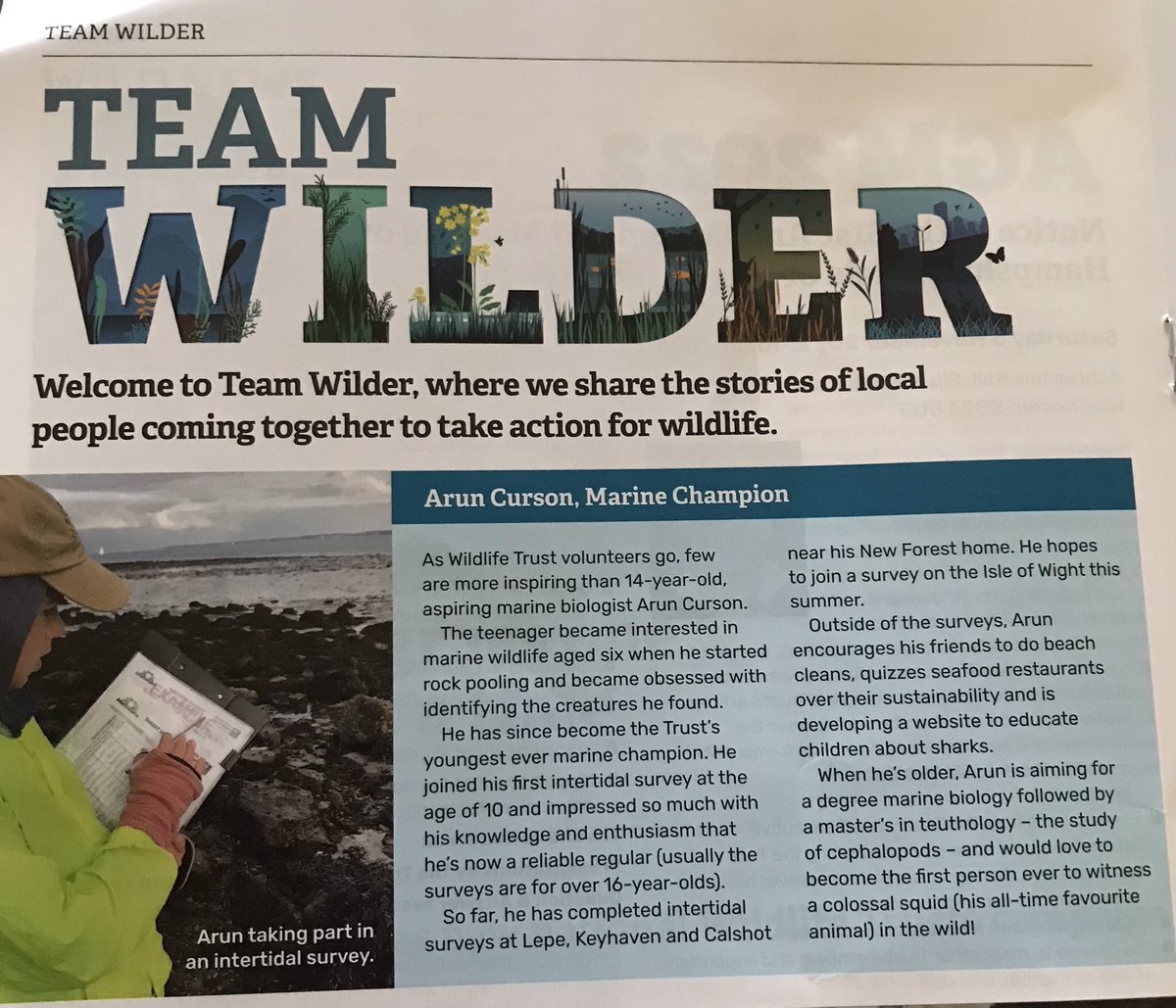 mandyjpreece's tweet image. Super proud of my son - following his appearance on @BBCCountryfile and article in Wildlife Trust mag @HIWWT he’s was awarded Young Environmentalist of the Year for New Forest @NewForestNPA   Thank you to @HIWWTMarine @Bransgoreschool and @HighcliffeSch for supporting his passion