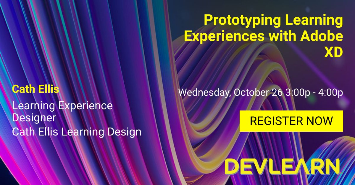 I'm speaking at DevLearn! Come see me in Las Vegas, NV October 26 - 28. Use discount code: SPEAKERSHARE50 to get $50 off your registration to the most anticipated L&amp;D event in North America! Click here to register today: invt.io/1exb4nea93b