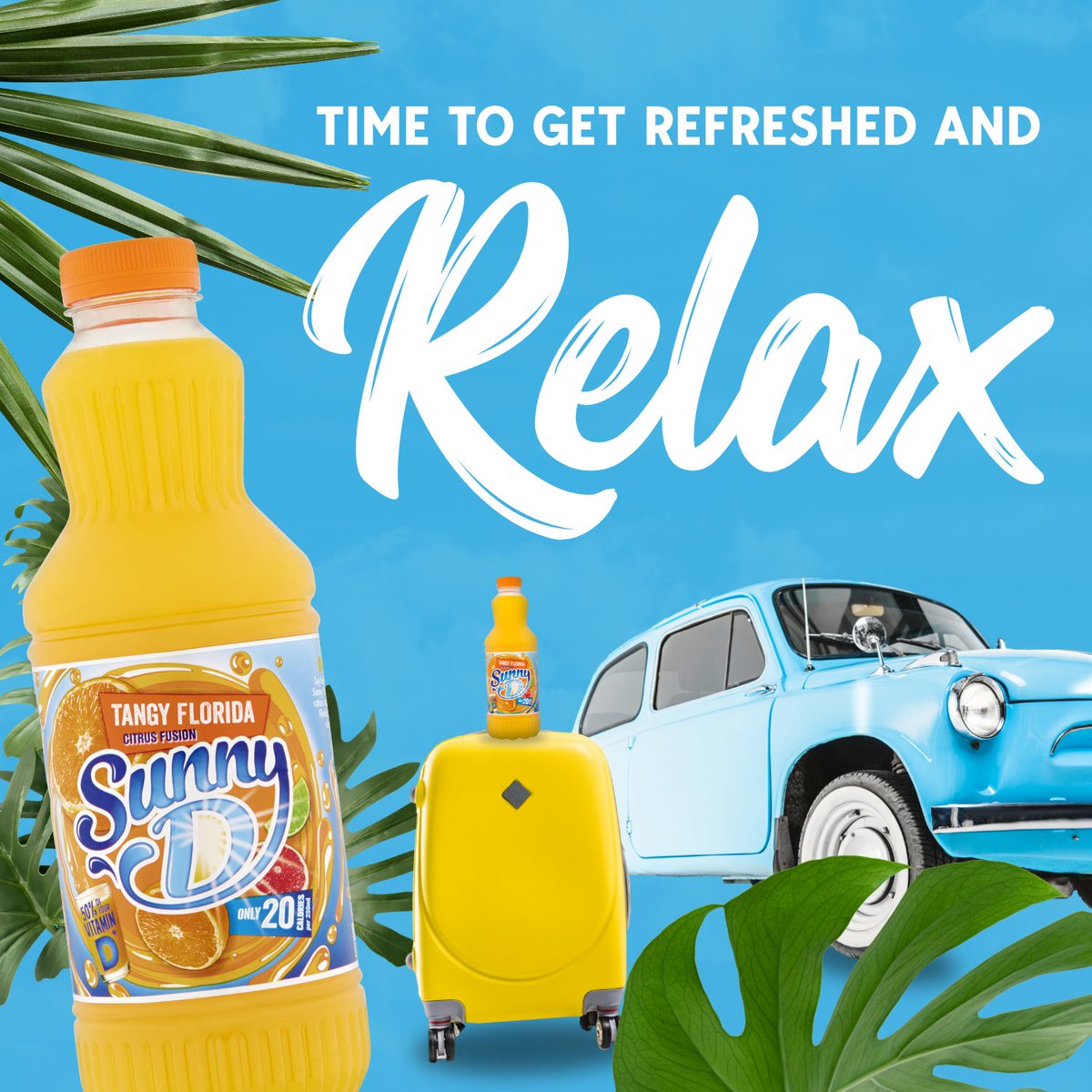 Big plans for the summer? Make sure you’re stocked up with Sunny D! Whatever you’re up to, stay refreshed with the citrus fusion taste of our Tangy Florida flavour.

#fridaymorning #LowCal #SunnyD