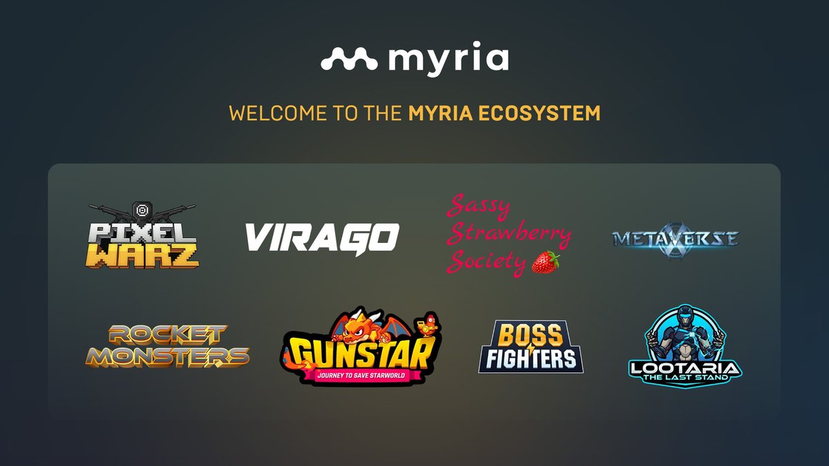 Myria | The web3 gaming platform tweet media