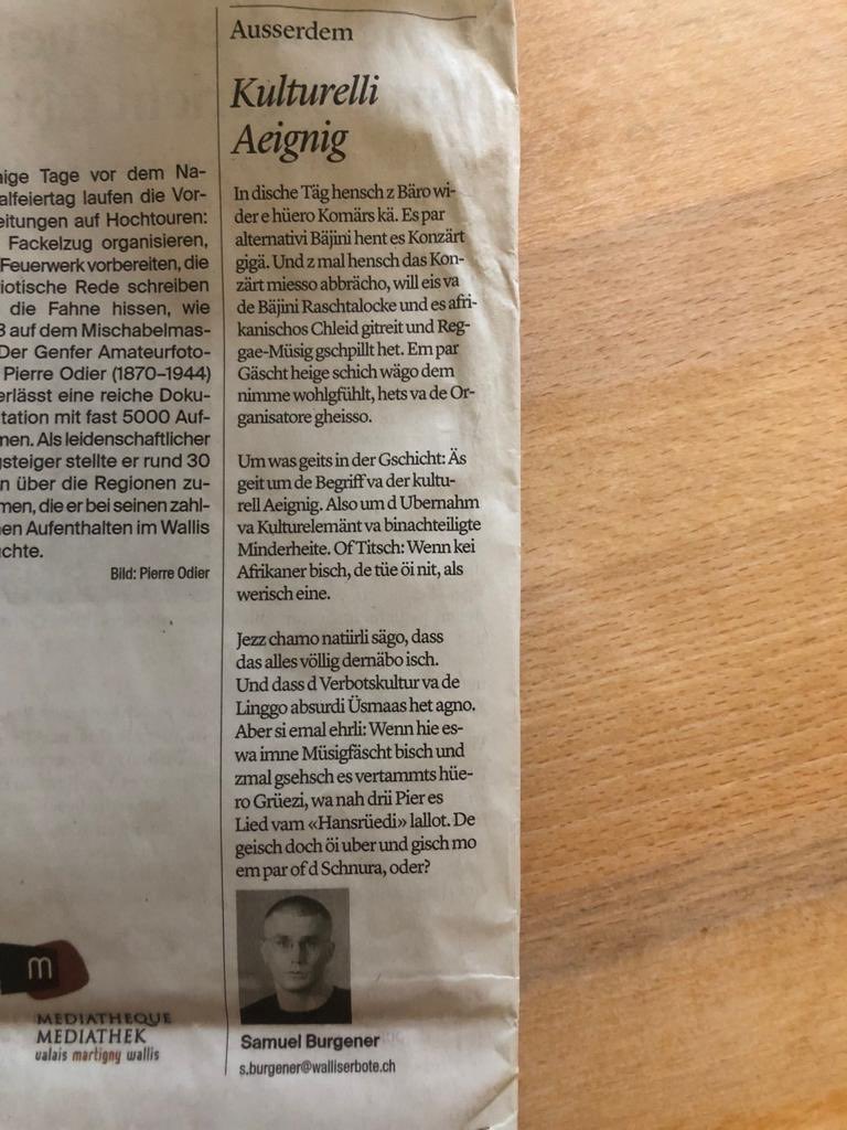 Wie man es im Wallis sieht … :-))