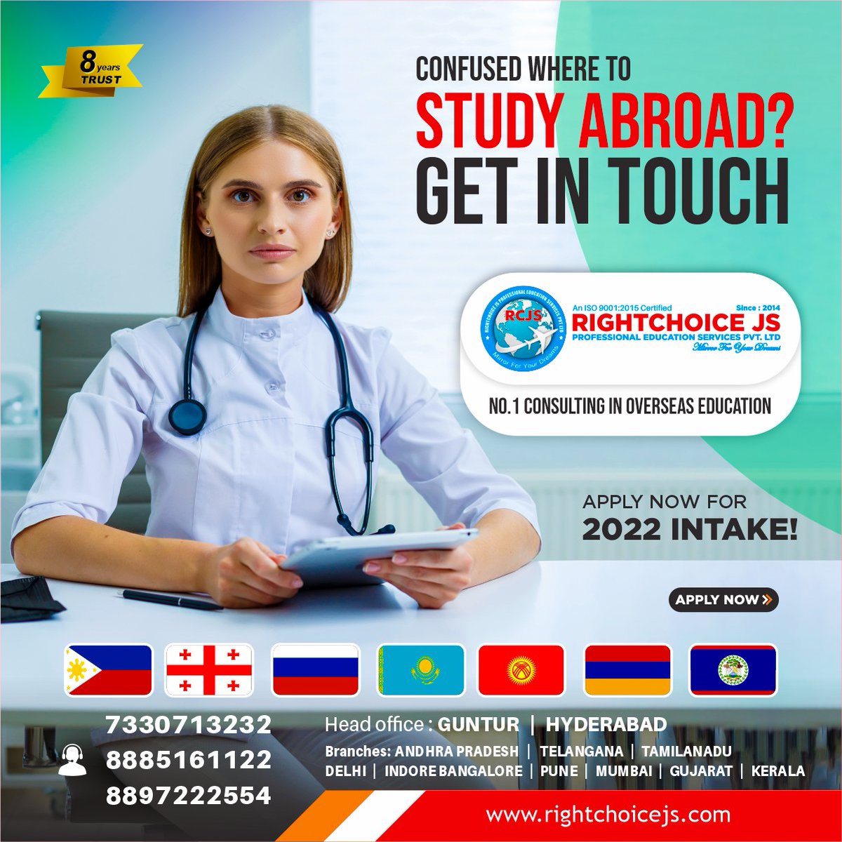 Rightchoice_JS's tweet image. #mbbsabroad #mbbsinphilippines
#StudyAbroad #TopMedicalUniversities
#besteducation #englishtaught

Study MBBS/MD in abroad
Hyderabad &amp;amp; Warangal : 7330713232
Guntur : 8897222554
Nellore &amp;amp; Kadapa : 8019820666
Vizag &amp;amp; Rajahmundry : 888516112