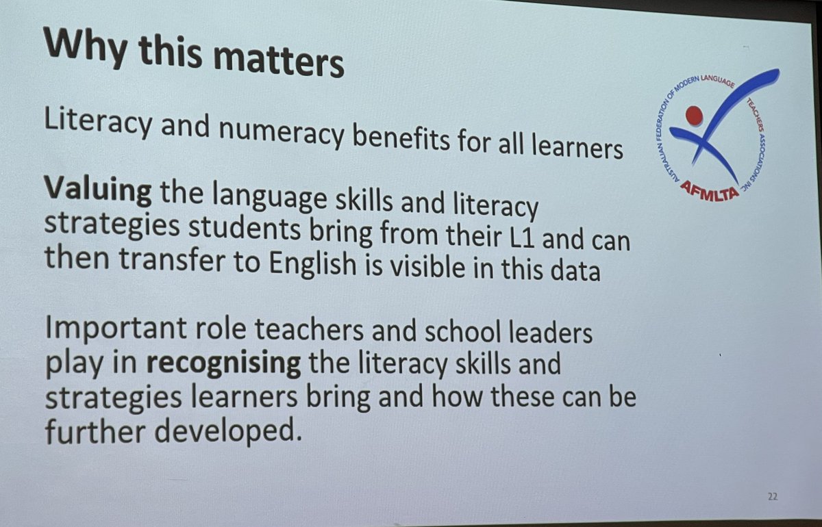 MLTAWA (@mltawa) on Twitter photo Outstanding presentation by <a href="/AFMLTA/">AFMLTA Inc.</a> why Languages matter and the role they play in the development of literacy skills Outstanding presentation by <a href="/AFMLTA/">AFMLTA Inc.</a> why Languages matter and the role they play in the development of literacy skills