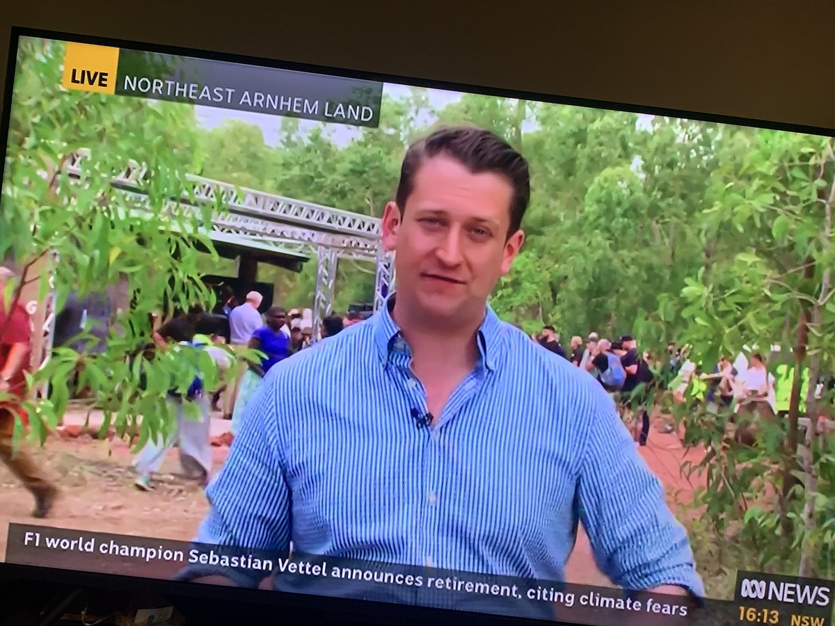 PercyKaren's tweet photo. The joy, optimism and hope in this interview on ABC News Channel about a Voice to Parliament (coming out of the Garma festival in the NT) is wonderful. Sorry I missed the name of the speaker, but @Dan_Bourchier is absolutely nailing it at #Garma #voicetoparliament #ulurustatment https://t.co/my9jr10Lb7