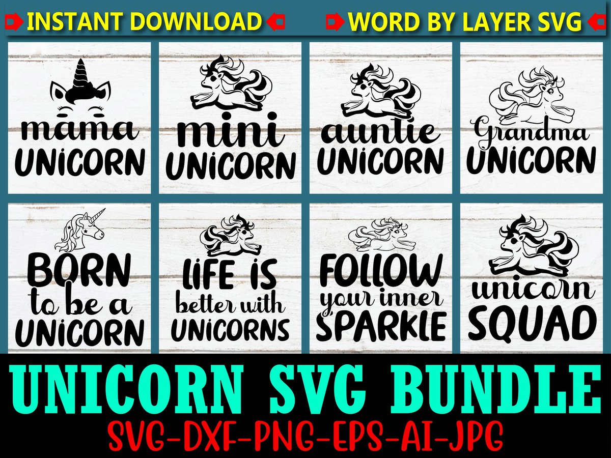 mohosindesign's tweet photo. Unicorn SVG Bundle. You can buy it and check out more from here:
https://t.co/BdDTJtspcL  https://t.co/46ySzfOQqs  https://t.co/0KPNsBrjk4  https://t.co/NGw9TZVNNW  https://t.co/L5wgDAMrCq  https://t.co/hZE9FaqaoM
#RENAISSANCE #CUFFIT #telemundopr #BREAKMYSOUL #ATEEZ_MOVEMENT https://t.co/9PrTzvajoO