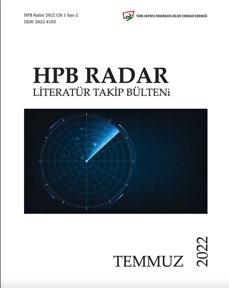 Değerli HPB Radar okurları, Türk HPB Cerrahi Derneği’nin bilimsel yayını HPB Radar’ın ikinci sayısını sunmaktan dolayı mutluluk duyuyoruz. 
hpb.org.tr/index.php?func…