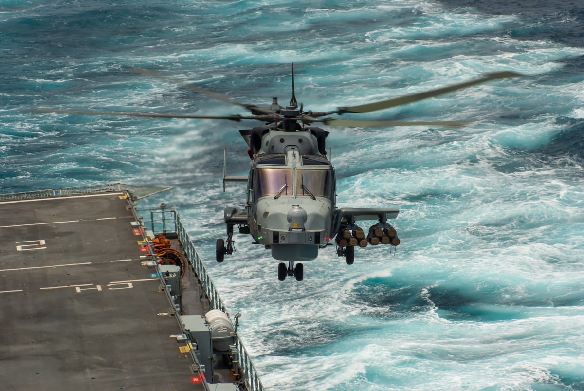RFAArgus's tweet photo. This morning Argus returns to Portland after a month long period of intensive flying trials with Wildcat HMA mk2 helicopter.
Operating in the West African oceanic region between the Canary
Islands and Cape Verde, and then into the Mediterranean, we have steamed over 8,00 miles https://t.co/078UGafYt0