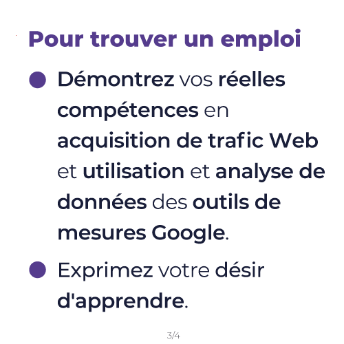 Andilcampus's tweet photo. Andilcampus vous accompagne dans la certification #Google #Analytics.

🎓 Diplôme Chef de projet digital spé. Acquisition de trafic (niv. Bac +4)
💰 #Alternance (contrat pro./#apprentissage), CPF, AIF, etc.
📅 Rentrée 13/10
🔗 https://t.co/K36PhvGXmh

#marketingdigital #seo #sea https://t.co/nVus9ZKjqC