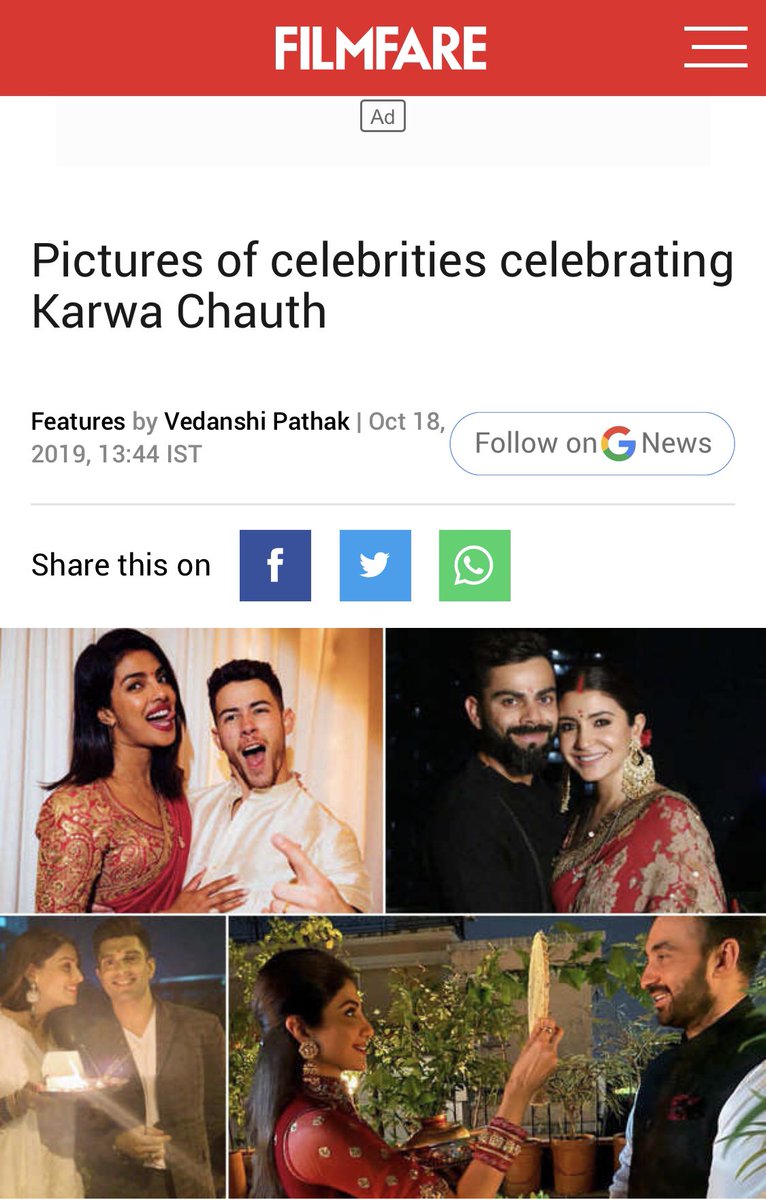 ThandRakhTu's tweet image. I never knew that these Modern women who are doing Karwa Chauth, actually are UNEDUCATED… Thanks #RatnaPathakShah aunty for giving us this knowledge. Sala Anpad #Bollywood ko follow kar rahe hai hum. Aj se #BollywoodBan.