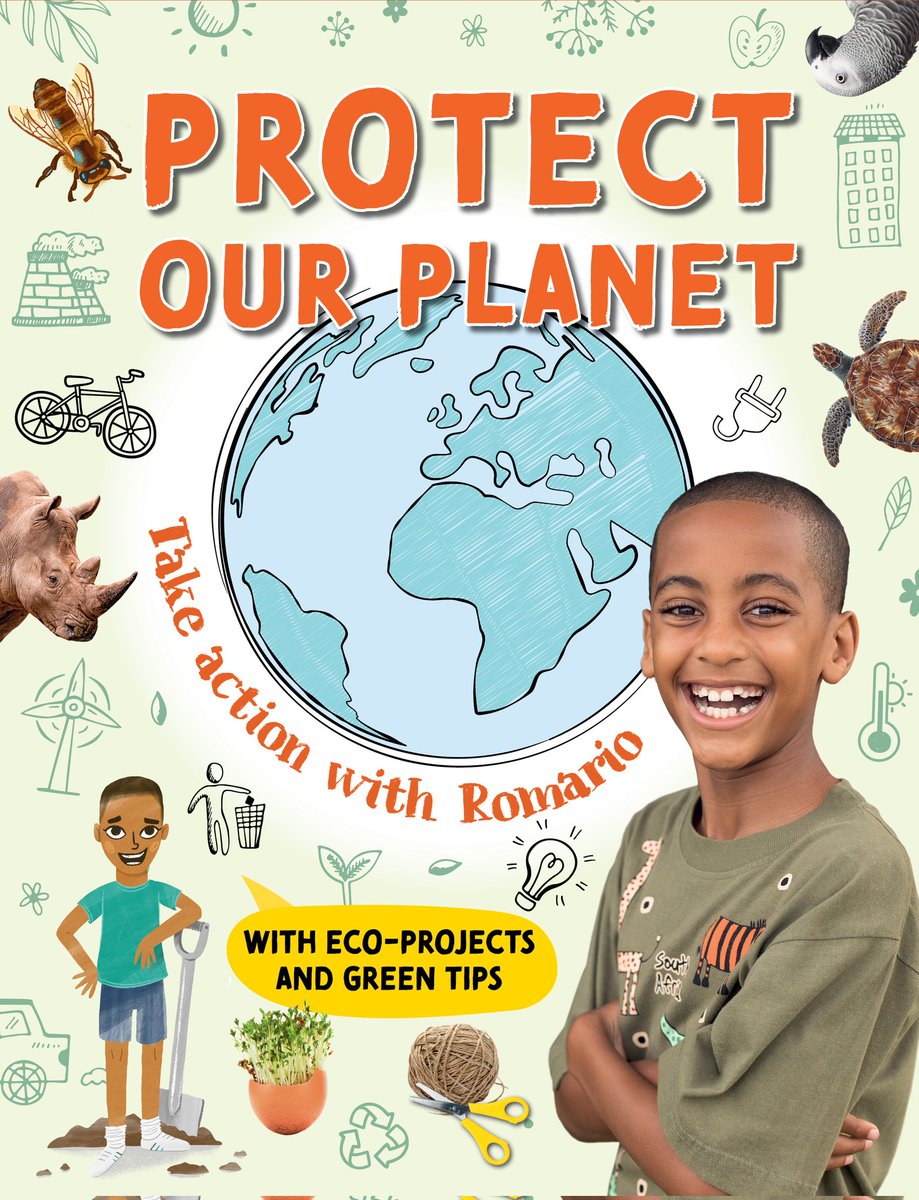 I'm officially an author 😜 
PROTECT OUR PLANET  available September - Penguin Random House SA 💚Please retweet 💚 A guide - how to become an earth guardian. STEM Academia, crafts & info. #circulareconomy #ewaste #renewableenergy #avianconservation & more