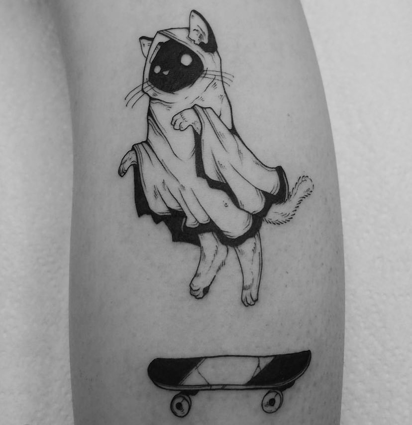 32 Ghost Tattoo Ideas That Prove Ghouls Can be Cute  Psycho Tats